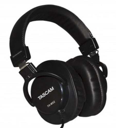 Tascam TH-MX2 Mixing Headphones, 40mm Driver Diameter, 32 ohm Impedance, 95 dB  3 dB Sensitivity, 15 Hz  22 kHz Frequency Response, 400 mW Max Power, About 9.8ft (3m) when fully extended Cable Length, UPC 043774030521 (THMX2 TH-MX2)