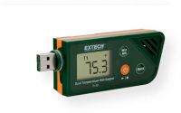 Extech TH30 USB Dual Temperature Datalogger; Compact size housing with built in NTC thermistor and external temperature probe designed with standard USB connector for easy data downloading to a PC; 5 digit LCD display with battery life indicator; User programmable settings 6 languages, sample rate, start delay time, alarm delay time, high low alarm range, and security feature; UPC 793950422304 (TH30 TH-30 USB-TH30 EXTECH-TH30 EXTECHTH30 EX-TECH-TH30) 