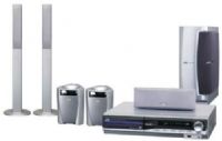 JVC TH-C50 Home Theater System - 5.1 Speaker, DVD Player - 5 Discs - Progressive Scan - 1000W RMS - Dolby Digital, DTS, Dolby Pro Logic II, Player Changer can play DVD-Video, DVD-RW, DVD-R, +RW, +R, CD, CD-R/RW, SVCD/VCD, MP3/WMA/JPEG, Progressive Scanning Modes, Dolby Digital Embedded, DTS Embedded, Dolby Pro Logic II Embedded Sound System, Powered Subwoofer with 6.3 driver, Component Video Output (TH C50 THC50)