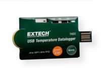 Extech THD5 USB Temperature Datalogger (Pack of 10), Portable, One-Time Use Temperature Dataloggers with a USB Connector; Convenient credit card-sized housing with USB 2.0 connector and NTC thermistor for one-time use in datalogging accurate temperature measurements; User programmable settings: language, sample rate, start delay time, alarm delay time, high/low alarm range, and security feature; UPC: 793950450055 (EXTECHTHD5 EXTECHTHD5 TEMPERATURE DATALOGGER) 