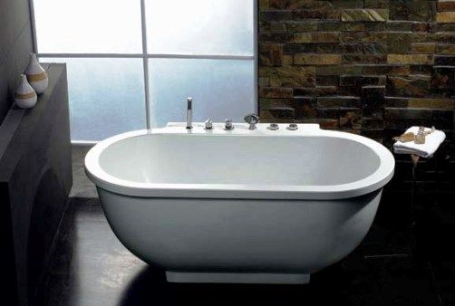 Wasauna THE MADISON Soaking Bathtub, 1 person, 14 jets, 1.2 HP Ultra Quiet Water Pump, 110V Amps Power Input, 81 gallons Water Capacity, Wasauna whirlpool system, Sophisticated Piping, Thermostatic Faucets, Chromotherapy, Touch Screen Control Panel, Digital Stereo Sound (THEMADISON THE-MADISON)