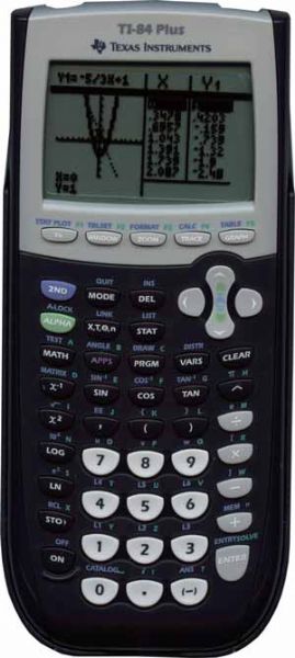 Texas Instruments TI-84 Plus Graphing Calculator, High contrast 8-line by 16-character LCD display, Works with TI-Navigator Classroom Learning System (TI84PLUS TI 84 TI84 TI-84PLUS TI-84-PLUS)