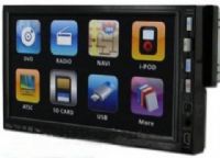 Farenheit TID-702NR In-Dash 7" Touchscreen TFT-LCD Monitor with DVD, CD, MP3 Receiver and Front Panel USB and Aux Input, In-dash AM/FM, DVD, CD, MP3, WMA player with Remote, Motorized, detachable face, 7" Full color touchscreen display, 480 x 234 Screen resolution, 450 NIT backlight brightness, 1 Gb Internal memory for background and screen saver images, 12/24 Hour clock, Blue and red button lighting (TID-702NR TID 702NR TID702NR) 