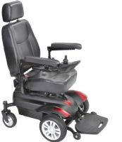 Drive Medical TITAN22CSX16 Titan X16 Front Wheel Power Wheelchair, Full Back Captain's Seat, 20" x 18", 4 Number of Wheels, 6" Casters, 6 degrees Climbing Angle, 10" x 3" Flat Free Drive Wheels, 2.5" Ground Clearance, 68 lbs Heaviest Piece, 4 mph Max Speed, 20" Seat Depth, 22" Seat Width, 20.5"-23" Seat to Floor Height, 16"-18.5" Seat to Foot Deck, 15 miles Maximum Range, 25" Turning Radius, UPC 822383542041 (TITAN22CSX16 TITAN22CS-X16 TITAN22CS X16) 