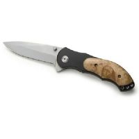 Titan Tools Model 12115 Bozeman, Folding Knife with Wood Handle and 3-1/2" Blade; Comes in plastic tube to ensure safety; UPC 802090121159 (12115 POCKET KNIFE-WOOD TITANTOOLS TITAN TOOLS TITANTOOLS-12115 TITANTOOLS12115) 