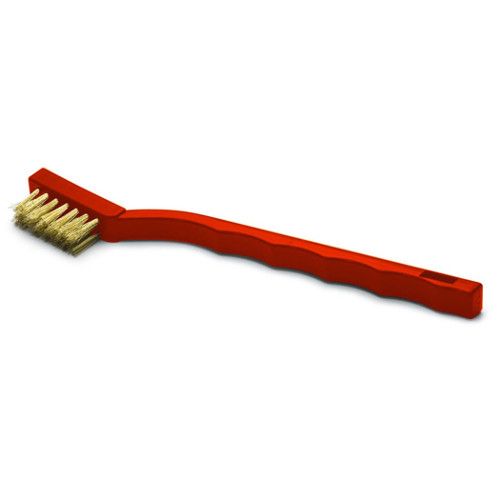 Titan Tools Model 41226 Titan - Small Brass Wire Brush with Angled Handle; UPC 802090412264 (41226 SMALL BRASS WIRE BRUSH TITAN TOOLS TITANTOOLS-41226 TITANTOOLS41226)