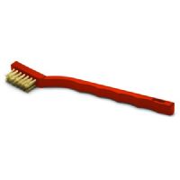 Titan Tools Model 41227 Titan - Small Brass Wire Brush with Angled Handle; UPC 802090412271 (41227 BRASS WIRE BRUSH TITAN TOOLS TITANTOOLS-41227 TITANTOOLS41227) 