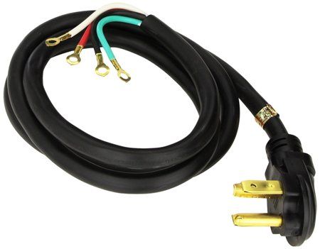 PRO TJ1006 Dryer Cord, 6 foot 30 Amp 4 Wire, Black; Replaces WX9X20, 5305510955, 01006, 1006, 3093, 33002441, 3390602, 3392394, 4392904, 5304410955, 687396, 694276, MAG3426, PT600L, WX09X0020, WX09X10020, WX9X20DS, AP5176317 (TJ-1006 TJ 1006)