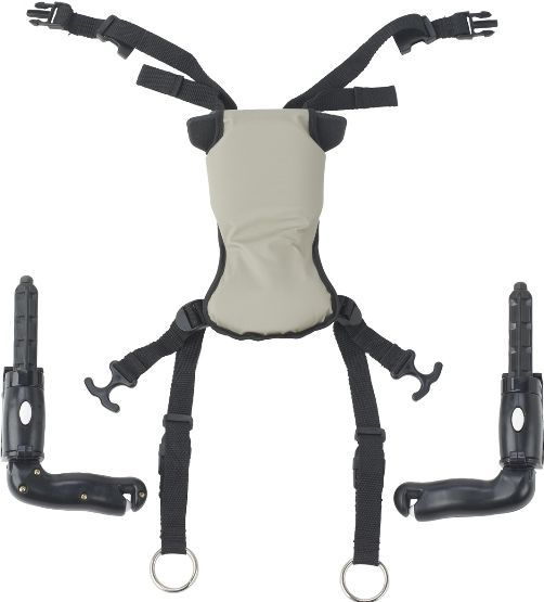 Drive Medical TK 1070 S Wenzelite Trekker Gait Trainer Hip Positioner and Pad, Small, Height adjustable seat harness, Adjustable length/position straps, Easily attaches to gait trainer, UPC 822383252131 (TK 1070 S TK-1070-S TK1070S DRIVEMEDICALTK1070S)