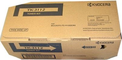 Kyocera TK-3112 Black Toner Cartridge for use with Kyocera FS-4100DN Printer, Up to 15000 pages at 5% coverage, New Genuine Original OEM Kyocera Brand, UPC 632983026151 (TK3112 TK 3112) 