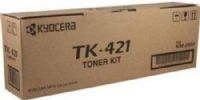 Kyocera TK-421 Black Toner Cartridge for use with KM-2550 Copy Machine, Up to 15000 Page Yield Capacity, New Genuine Original OEM Kyocera Brand, UPC 632983011485 (TK421 TK 421)  