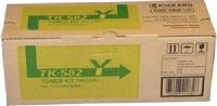 Kyocera TK-582Y Yellow Toner Cartridge for use with Kyocera FS-C5150DN Printer, Up to 2800 pages at 5% coverage, New Genuine Original OEM Kyocera Brand, UPC 632983017326 (TK582Y TK 582Y TK-582)  