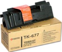 Kyocera TK-677 Black Toner Cartridge for use with KM-2540, KM-2560, KM-3040 and KM-3060 Workgroup Multifunctionals, Up to 20000 Pages Yield, New Genuine Original OEM Kyocera Brand, UPC 632983010051 (TK677 TK 677)  