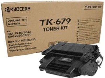 Kyocera TK-679 Black Toner Cartridge for use with Kyocera KM-2540, KM-3040, KM-2560 and KM-3060 Printers, Up to 20000 pages at 5% coverage, New Genuine Original OEM Kyocera Brand, UPC 632983011676 (TK679 TK 679) 
