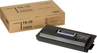 Kyocera TK-70 Cyan Toner Cartridge for use with Kyocera FS-9100DN, FS-9120DN, FS-9500DN and FS-9520DN Printers, Up to 40000 pages at 5% coverage, New Genuine Original OEM Kyocera Brand, UPC 632983001936 (TK70 TK 70) 