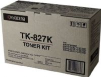 Kyocera TK-827K Black Toner Cartridge for use with KM-C2520 KM-C2525 KM-C3225 KM-C3232 KM-C4035 Multifunction Printers, Up to 15000 pages yield at 5% Coverage, New Genuine Original OEM Kyocera Brand, UPC 632983007655 (TK827K TK 827K TK-827)  
