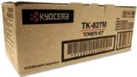 Kyocera TK-827M Magenta Toner Cartridge for use with KM-C2520 KM-C2525 KM-C3225 KM-C3232 KM-C4035 Multifunction Printers, Up to 7000 pages yield at 5% Coverage, New Genuine Original OEM Kyocera Brand, UPC 632983007655 (TK827M TK 827M TK-827)  