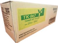 Kyocera TK-867Y Yellow Toner Cartridge for use with TASKalfa 250ci and 300ci Color Multifunctional Systems, Up to 12000 pages yield at 5% Coverage, New Genuine Original OEM Kyocera Brand, UPC 632983012956 (TK867Y TK 867Y TK-867)  
