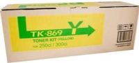 Kyocera TK-869Y Yellow Toner Cartridge for use with Kyocera TASKalfa 250ci and 300ci Printers, Up to 12000 pages at 5% coverage, New Genuine Original OEM Kyocera Brand, UPC 632983013601 (TK869Y TK 869Y TK-869)  