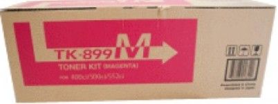 Kyocera TK-899M Magenta Toner Cartridge for use with Kyocera FS-C8020MFP Printer, Up to 6000 pages at 5% coverage, New Genuine Original OEM Kyocera Brand, UPC 632983019061 (TK899M TK 899M TK-899) 