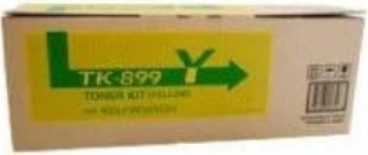 Kyocera TK-899Y Yellow Toner Cartridge for use with Kyocera FS-C8020MFP Printer, Up to 6000 pages at 5% coverage, New Genuine Original OEM Kyocera Brand, UPC 632983019023 (TK899Y TK 899Y TK-899) 