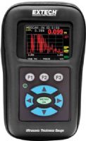 Extech TKG250 Digital Ultrasonic Thickness Gauge/Datalogger with Color Waveform, Compact Rugged Meter for Non-Destructive Thickness Measurements; Wide measurement range: 5MHz probe: 0.040 to 20 in. of steel, 10MHz probe: 0.020 to 20 in.of steel (optional); Color LCD display with red, yellow and green visual alarm indication; 100K internal datalogger with export to Excel; UPC: 793950152508 (EXTECHTKG250 EXTECH TKG250 ULTRASONIC THICKNESS) 