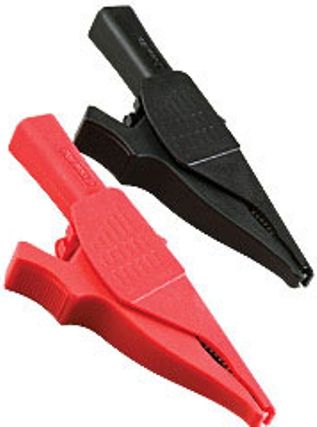 Extech TL708 Heavy Duty Large Alligator Clips, 1000V, 6A, CAT IV-600V ...