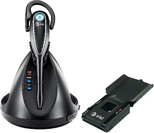 AT&T TL7812 DECT 6.0 Cordless Headset with Handset Lifter, Softphone Call Manager, Up to 500 feet of range, Multiple wearing styles, Conference capability, Multiple installation options for home or office use, Expandable up to 2 headsets, Works with corded and cordless single- and multi-line telephones, Can operate stand-alone via PSTN or VoIP softphone, UPC 650530025785 (TL-7812 TL 7812)