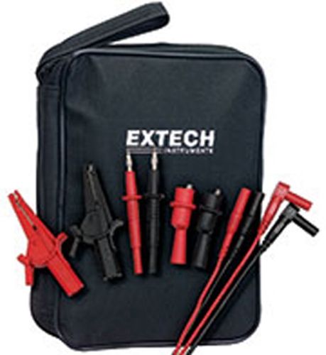 Extech TL808-KIT Professional Test Lead Kit, 8-piece Kit with CATIII-1000V safety rating and carrying case, Two 42