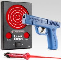 Laserlyte TLB-BEK Trainer Bullseye Kit; Includes LT-TT Full-Size Trigger Tyme Pistol, LT-PRO Universal Pistol Laser Trainer and TLB-1 Laser Trainer Target; For use with the LaserLyte LT-PRO, TLB-1 and TLB-RT LaserLyte Trainer Targets; Fits calibers: 9mm, 40s&w, .45acp, 38sp, .380 Auto, 357sig, 10mm and 45lc; UPC 689706211400 (TLBBEK TLB BEK) 