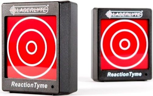 Laserlyte TLB-RT Trainer Target Reaction Tyme; Works with LT-PRO, LT-223, LT-1, LT-380, LT-9, LT-40 and LT-45 LaserLyte Trainers; Range of Usage 50 Yards; Two Targets with 2.5 inch diameter shooting ring; 3 x AAA Batteries; 6000 shots Battery Life; LaserLyte Laser Trainer Activation; UPC 689706211141 (TLBRT TLB RT)