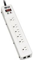 Tripp Lite TLM626TEL15 Surge Suppresor with Right-Angle Plug and Tel/DSL Surge Protection (1 line), 6 right-angle outlets / 15 ft. cord, Built-in RJ-11 jacks prevent surges from damaging your telephone/DSL/modem/fax equipment; 6 ft. telephone cord included, Surge suppression rating 1208 joules (TLM-626TEL15 TLM626-TEL15 TLM-626-TEL-15) 