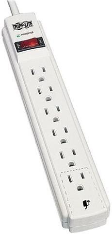 Tripplite TLP604 Power Surge Protector, 6 Outlets, 4 Foot Cord, UPC 37332100498, 0.65 Lbs, 15A Maximum current; 870 Joules Surge Energy Capacity; High quality (Dat1.Tlp604 Tritlp604)