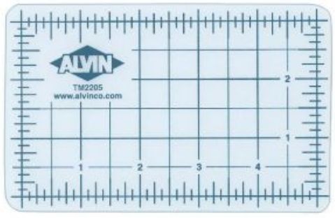 Alvin TM2248 Professional Translucent Cutting Mat 36x48, Grid on one side, Printed grid pattern includes guide lines for 45 and 60 angles and 1/2