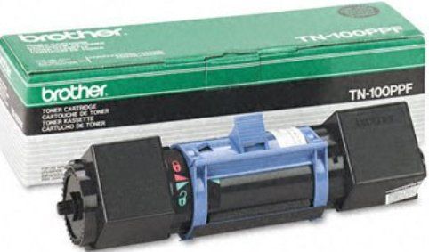 Brother TN100PF Black Toner Cartridge, Toner cartridge Consumable Type, Laser Printing Technology, Black Color, Up to 3000 pages Duty Cycle, For use with FAX 2300ML, FAX 2400M, FAX 2500ML, FAX 3500ML, MFC 3900ML, MFC 4000ML, MFC 4400ML, MFC 4500ML and MFC 5500ML MFC 5550ML, Genuine Brand New Original Brother OEM Brand (TN100PF TN-100PF TN 100PF TN100 PF TN100-PF)