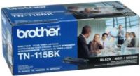 Brother TN115BK High Yield Black Toner Cartridge for use with Brother DCP-9040CN, DCP-9045CDN, HL-4040CDN, HL-4040CN, HL-4070CDW, MFC-9440CN, MFC-9450CDN and MFC-9840CDW Printers, Yields up to 5000 pages, New Genuine Original OEM Brother Brand, UPC 012502617730 (TN-115BK TN 115BK TN115B TN115 BK) 