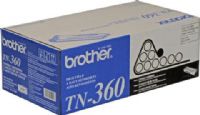 Brother TN360 Black Toner Cartridge, Laser Print Technology, Black Print Color, 2600 Page Duty Cycle, 5% Print Coverage, Genuine Brand New Original Brother OEM Brand, For use with Brother Printers MFC-7440N, MFC-7840W, DCP-7030, DCP-7040, HL-2140 and HL-2170W (TN360 TN-360 TN 360) 