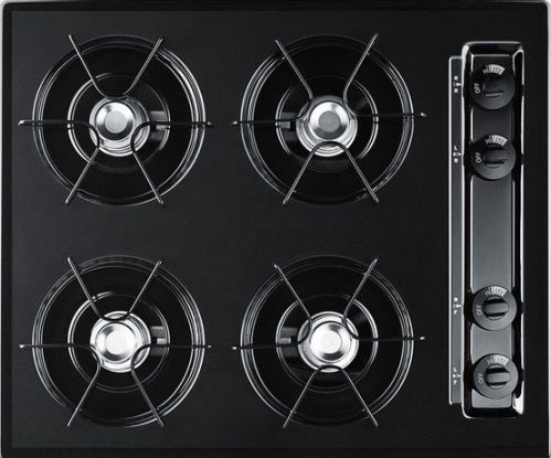 Summit TNL03P Gas Cooktop with 4 Open Burners -  24
