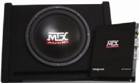 MTX Audio TNP112D Single 12" Terminator Vented Enclosure Subwoofer with Mono Block Amplifier, 200 Watts RMS Power, 600 Watts Max Power, 100 - 200 Amp Power (RMS), Frequency Response +/- 3dB43Hz - 125Hz, Impedance 4 Ohms, 5/8" MDF Construction, Ported Design for Increased Low Frequency Output, UPC 715442550043 (TNP-112D TNP 112D TN-P112D TNP112) 