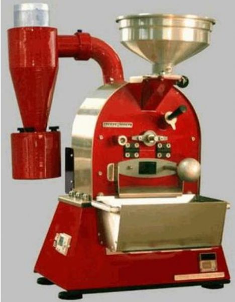 Coffee-Tech TORREFATTORE AUTO Coffee Roaster, 1 Kg of green coffee Batch Capacity, 18-22 minutes -after preheat Roasting Cycle, 2 kg per hour Roasting Output, 230 Volts/50 Hz. 1950 Watt Electrical, 1/8 HP, heavy duty Drum Motor, Custom-made, high temp. heating elements - 3X600 Watt - Heating Method, In-drum Cooling, Large Pyrex lens and sampler for easy monitoring of roasting progress Process Control  (CoffeeTech TORREFACTTOREAUTO TORREFATTORE-AUTO TORREFATTORE AUTO Torrefatore Torefatore Torefa