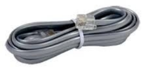 RCA TP231SLR 15 foot Phone Line Cord, Connects your phone or modem to a phone outlet, Has 15 feet of cord, Connectors on both ends, Silver color cord, Lifetime Warranty, UPC 044476065385 (TP231SLR TP-231SLR)