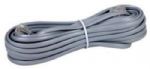 RCA TP243SLR 25 foot Phone Line Cord; Connects your phone or modem to a phone outlet; Standard phone connectors on both ends; Ivory color blends with many kitchen, bedroom, or living room settings; Connect two phone devices together or connect a phone to a wall jack; Lifetime Warranty; UPC 044476061370 (TP243SLR TP-243SLR) 