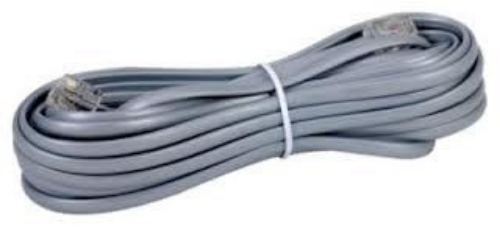 RCA TP243SLR 25 foot Phone Line Cord; Connects your phone or modem to a phone outlet; Standard phone connectors on both ends; Ivory color blends with many kitchen, bedroom, or living room settings; Connect two phone devices together or connect a phone to a wall jack; Lifetime Warranty; UPC 044476061370 (TP243SLR TP-243SLR)