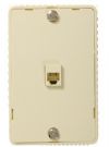 RCA TP251R Wall Phone Mount, Connects to phone wire and mounts your wall phone, Allows use of standard phone connector, Four wire system works with all two or four wire systems, Mounts to standard electrical outlet box or flush mounts to drywall, Ivory finish, UPC 079000404057 (TP251R TP-251R) 