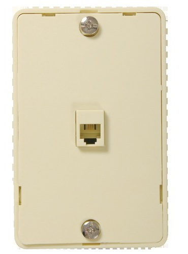 RCA TP251R Wall Phone Mount, Connects to phone wire and mounts your wall phone, Allows use of standard phone connector, Four wire system works with all two or four wire systems, Mounts to standard electrical outlet box or flush mounts to drywall, Ivory finish, UPC 079000404057 (TP251R TP-251R)