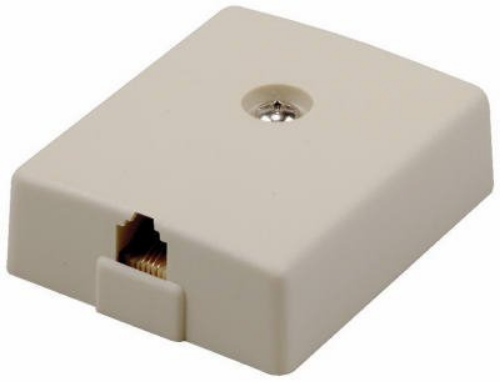 RCA TP267R Surface-mount Baseboard Phone Jack, 6 units per case; Connects to phone wire and mounts a modular phone jack on your baseboard; Allows use of standard phone connector; Ivory finish; Four wire system works with all two or four wire systems; Lifetime warranty; UPC 079000404125 (TP267R TP-267R)