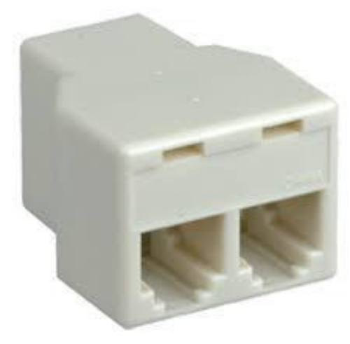 RCA TP270R Modular in-line Phone Splitter, Extends the reach of a phone cord, Converts a single phone cord into two jacks, Use a single phone line with 2 phone devices, Ivory finish, Works with 2 or 4 wire systems, UPC 079000308652 (TP270R TP2-70R)