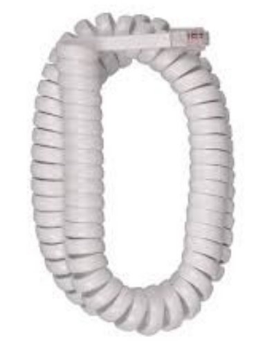 RCA TP280WR 12 foot Phone Handset Coil Cord, Replaces your existing handset cord, Connects a phone handset to a phone base, 12 feet of white coil cord, Lifetime warranty, UPC 079000404194 (TP280WR TP-280WR)