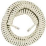 RCA TP282AR 25 foot Phone Handset Coil Cord, Replaces your existing handset cord, Connects a phone handset to a phone base, 25 feet of ivory coil cord, Lifetime warranty, UPC 079000404200 (TP282AR TP-282AR) 