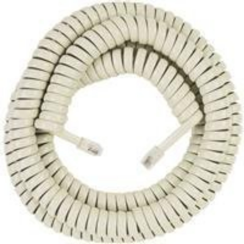 RCA TP282AR 25 foot Phone Handset Coil Cord, Replaces your existing handset cord, Connects a phone handset to a phone base, 25 feet of ivory coil cord, Lifetime warranty, UPC 079000404200 (TP282AR TP-282AR)
